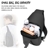 LST Sling Bag Water Resistance Crossbody Chest Backpack Outdoor Cycling Chest Shoulder Unbalance Gym Fashion Bags Sack Satchel for Men & Women