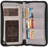 Pacsafe RFIDsafe V200 Anti-Theft RFID Blocking Travel Organizer, Black