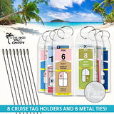 Cruise Luggage Tags Etag Holder Zip Seal & Steel Royal Caribbean Celebrity