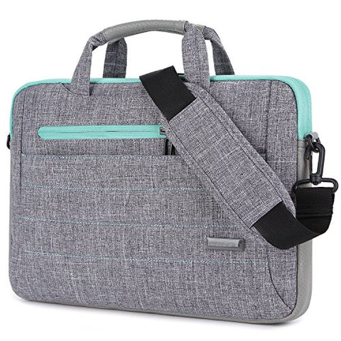 BRINCH 15-15.6 Inch Multi-Functional Suit Fabric Portable Laptop Sleeve Case Shoulder Messenger Bag