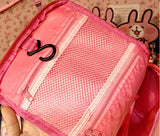 Finex Red Hello Kitty Toiletry Shower Bag With Hanging Hook Cosmetic Make Up Organizer Bag For