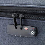 Amazon Basics Urban Softside Spinner Luggage, 3-Piece Set, Blue