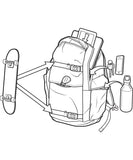 Burton Kilo Skate Backpack One Size True Black