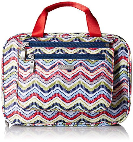 Baggallini Deluxe Travel Cosmetic, Wave Print Multi