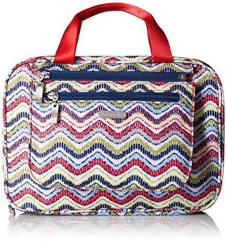 Baggallini Deluxe Travel Cosmetic, Wave Print Multi