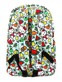 Loungefly Hello Sanrio Fruit Regular Canvas Backpack and Pouch Set (Green)