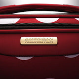 American Tourister Disney Softside Spinner 2 piece Luggage set 21 and 28 and Travel Pillow (One Size, Minnie Mouse Polka Dot)