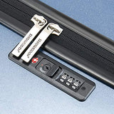 Luggage Sets, SHOWKOO 3 Piece Polycarbonate Durable Hardshell & Lightweight Suitcase Double Wheels TSA Lock City Fashion Blue 20in24in28in