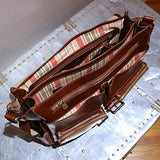 Floto Roma Roller Buckle Brief (Vecchio Brown)