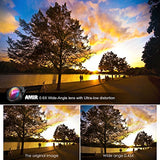 AMIR Phone Camera Lens, 0.6X Super Wide Angle Lens + 15X Macro Lens for iPhone Lens Kit, 2 in 1