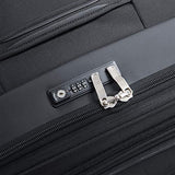DELSEY Paris Executive Collection Softside Expandable Luggage with Spinner Wheels, Black, Checked-Large 29 Inch