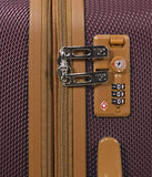 Dejuno Legion Hardside Spinner TSA Combination Lock Carry-on Suitcase-Burgundy