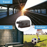 S-Zone Vintage Leather Trim Canvas Toiletry Bag Shaving Dopp Case Cosmetic Makeup Bag