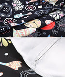 7-Mi 3D Print Infinity White Triangular Design Travel Suitcase Protector Elastic Sleeve Cover 26"-28" Anti-Scratch Luggage Cover Size L with Luggage Strap