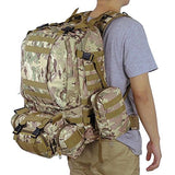 GHP 600D Oxford 420D Nylon Military Camouflage Molle Design Outdoor Camping Backpack