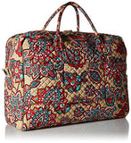 Vera Bradley Iconic Grand Weekender Travel Bag, Signature Cotton, Desert Floral + 1.50 Power