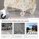 Vintage Floral Luggage Sets Pu Leather Suitcase Set Hand Bag Spinner Carry On