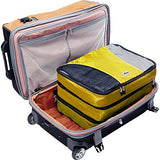eBags Large Packing Cubes for Travel - 3pc Set - (Canary)