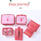 Sackorange 7 Set Travel Storage Bags Packing cubes Multi-functional Clothing Sorting Packages,Travel Packing Pouches,Luggage Organizer (Wine red)