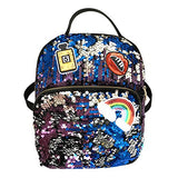 Aibearty Leather Backpack Small Sequin Daypacks Casual Bag