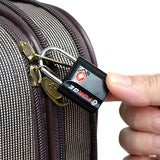 Black 6 Pack TSA Approved Luggage Locks