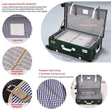 Unitravel Vintage Suitcase Hard Shell Rolling Carry On Luggage Trolley Retro Trunk