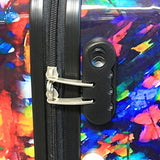 Dejuno 3-Piece Lightweight Hardside Spinner Upright Luggage Set, Parisian Nights