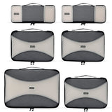 Pro Packing Cubes 6 Piece Lightweight Travel Cube Set of Compression Organizers