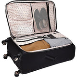Kensie Luggage Kensie 3-Piece Softside Luggage Set, Black