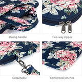 Leaper Floral Laptop Bag Messenger Bag Shoulder Bag Case Sleeve for 14 Inch 15 Inch Laptop