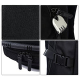 Kaka Water Resistant Laptop Backpack For 17-Inch Laptop Travel Work School College Bag Black