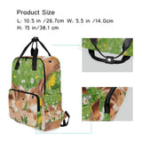 Backpack Two Cute Rabbits In The Garden Laptop Bag 14 Inch Lightweight for Men/Women