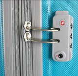 AMKA Sierra 3-Piece Expandable Hardside Spinner Luggage Set Turquoise