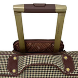 London Fog Cambridge Ii 44" Wheeled Garment Bag, Olive Houndstooth