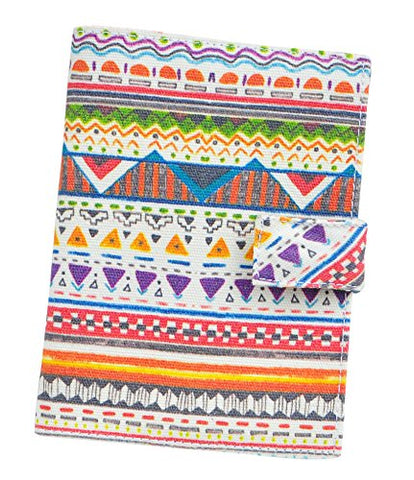 Aztec Patterns 23 Aztec Patterns Canvas Passport Holder Protect Cover Case