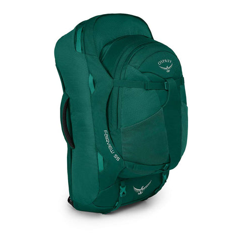 Osprey Packs Fairview 55 Women's Travel Backpack, Rainforest Green, Small/Medium