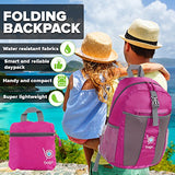 bago 25L Lightweight Packable Backpack - Water Resistant Travel and Hiking Daypack - Foldable and