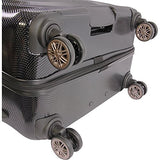 Perry Ellis Bauer 29" Hardside Checked Spinner Luggage, Navy