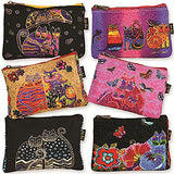 Laurel Burch Feline Minis Cosmetic Bag (Polka Dot A)