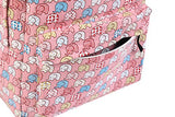 Damara Elephants Print Pink Backpack