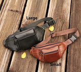 Polare Genuine Leather Fanny Pack/Waist Bag/Organizer (Classic Style)
