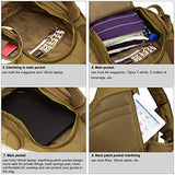 Tactical Military Daypack Sling Chest Pack Bag Molle Laptop Backpack Large Shoulder Bag (Desert