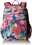 Vera Bradley Iconic Campus Backpack, Signature Cotton, Superbloom