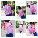 Fanci 3Pcs Bowknot Cat Prints Elementary Girls School Bookbag Rucksack for Primary Girls School