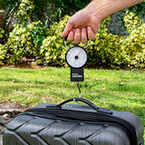 Miami CarryOn Mechanical Hanging Luggage Scale with a Built-in Tape Measure