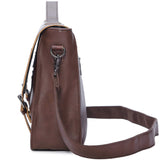 Men Briefcase Tote, Berchirly Vintage PU Leather Laptop Shoulder Messenger Bag for 14inch laptop