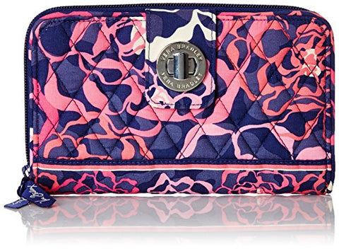 Vera Bradley Turnlock 2 Wallet, Katalina Pink, One Size