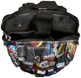 Madpax Marvel Spiderman Comic Strip Backpack, Multi/Black