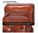 Bison Denim Stylish Soft Leather Bags For Men, Sling Pack Backpacks,Crossbody Multipurpose