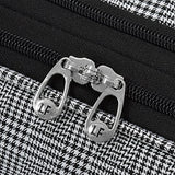 London Fog Softside 28" Spinner Suitcase, Black Menswear Plaid